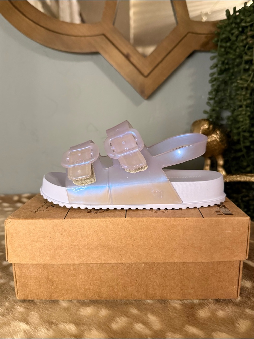 Mini Melissa cozy jelly sandals for girls